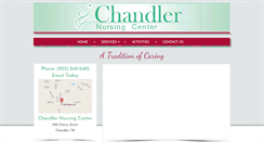 Desktop Screenshot of chandlernursingcenter.com